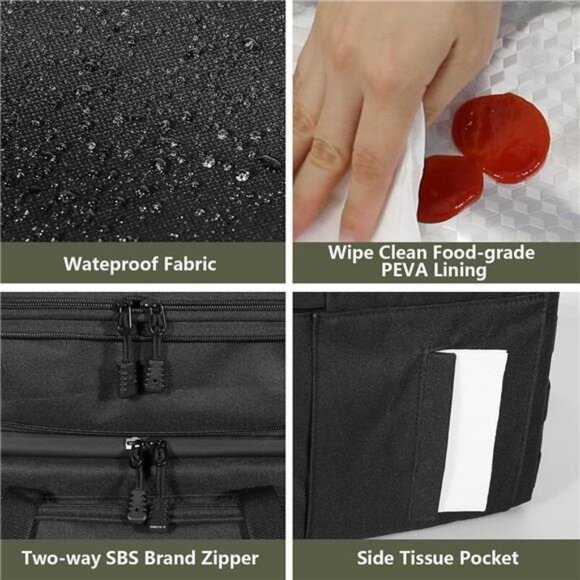 Tactical Lunch Box for Men,Large Insulated Waterproof Reusable Cooler Bag 24can - Picture 6 of 7